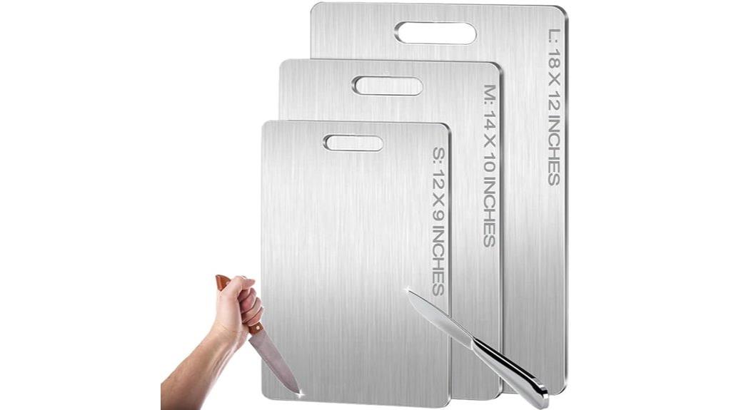 durable titanium kitchen board
