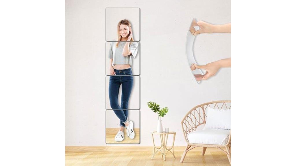 durable wall mirror tiles