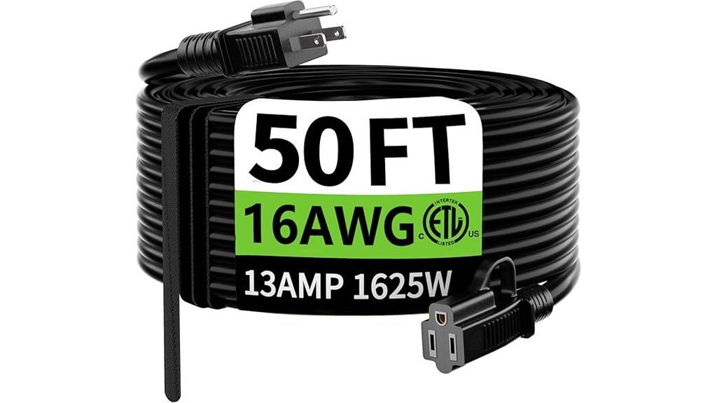 durable waterproof extension cord