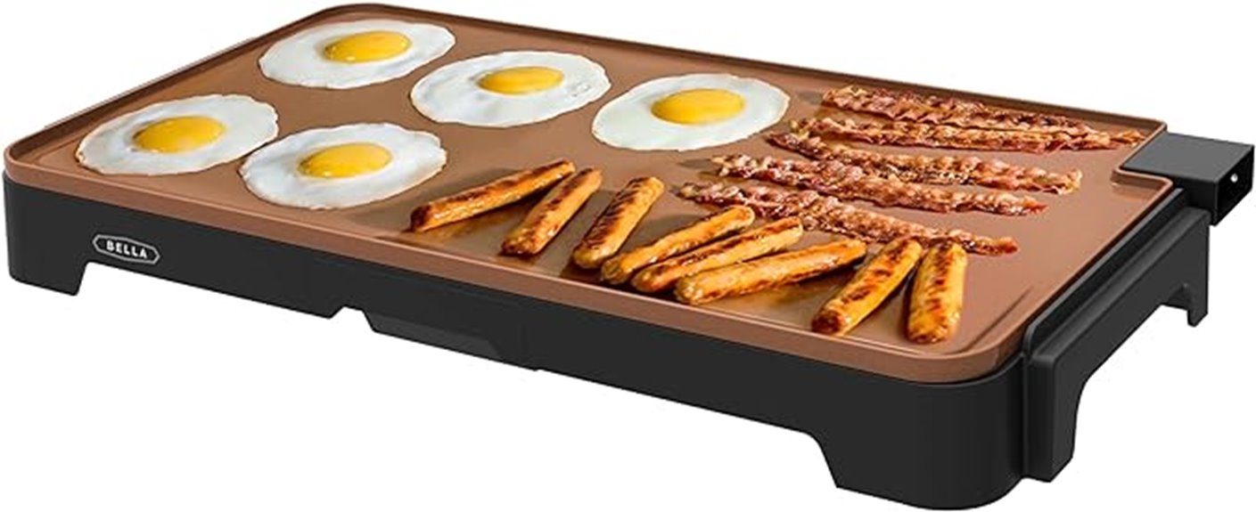 electric ceramic titanium griddle