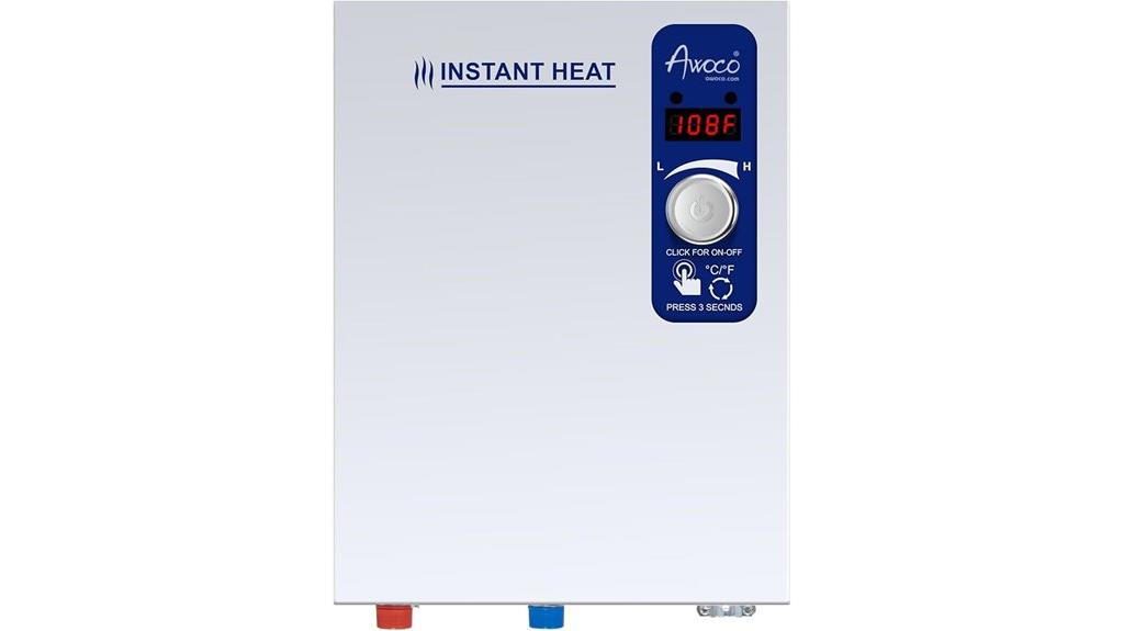 electric tankless water heater