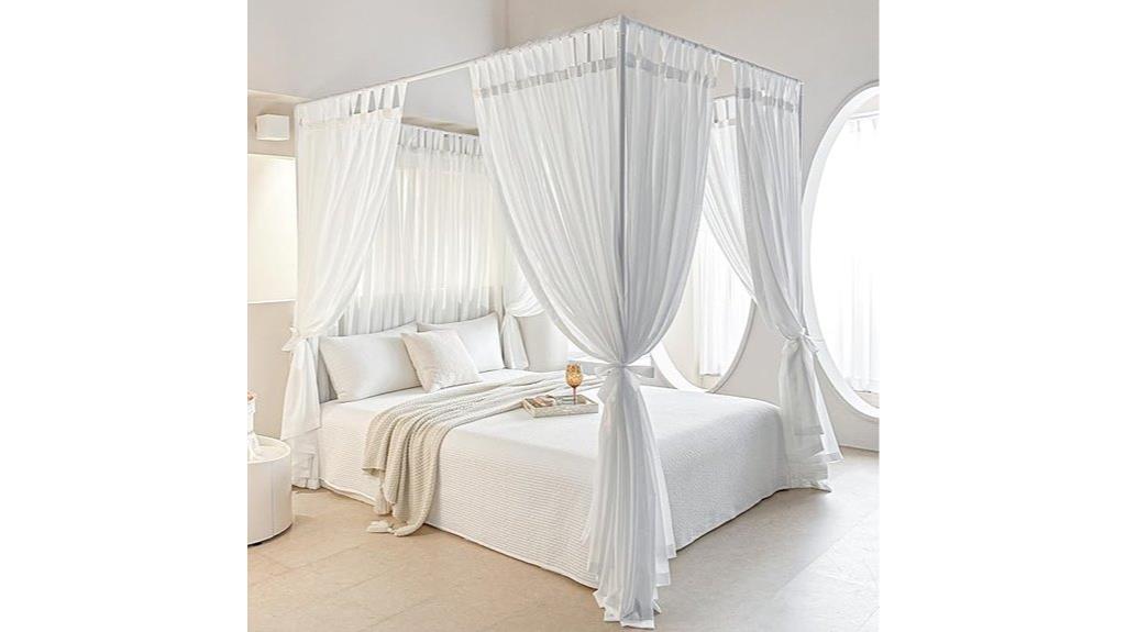 elegant canopy bed design