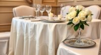 elegant dining tablecloth selection