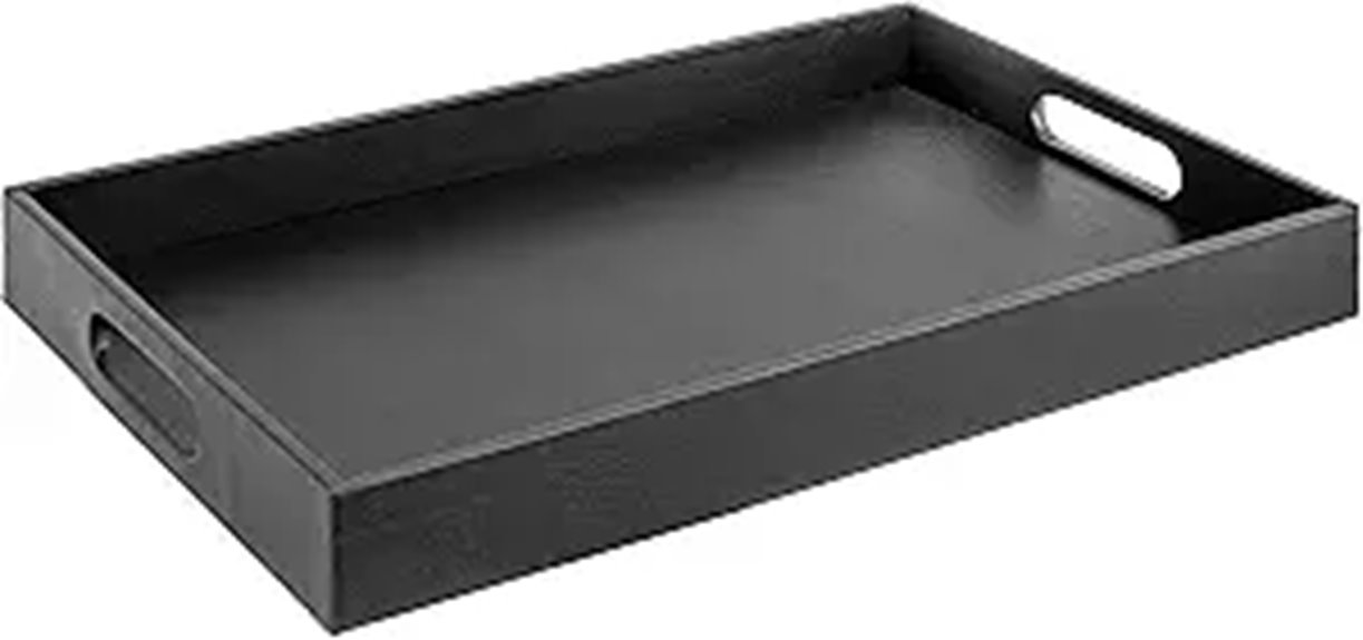 elegant faux leather tray
