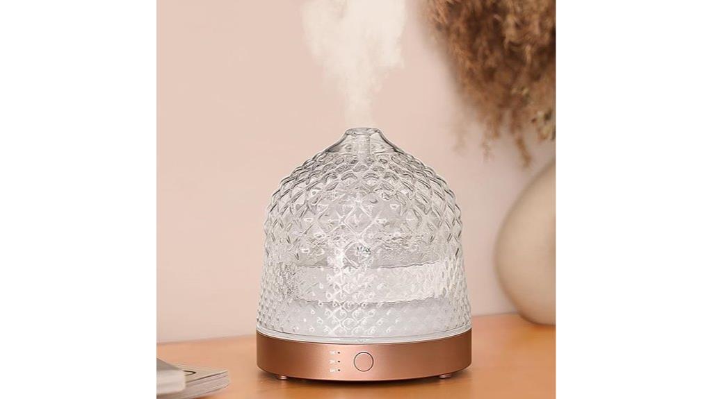 elegant glass oil diffuser