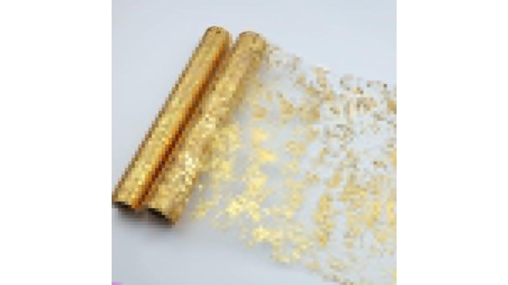elegant gold table runner