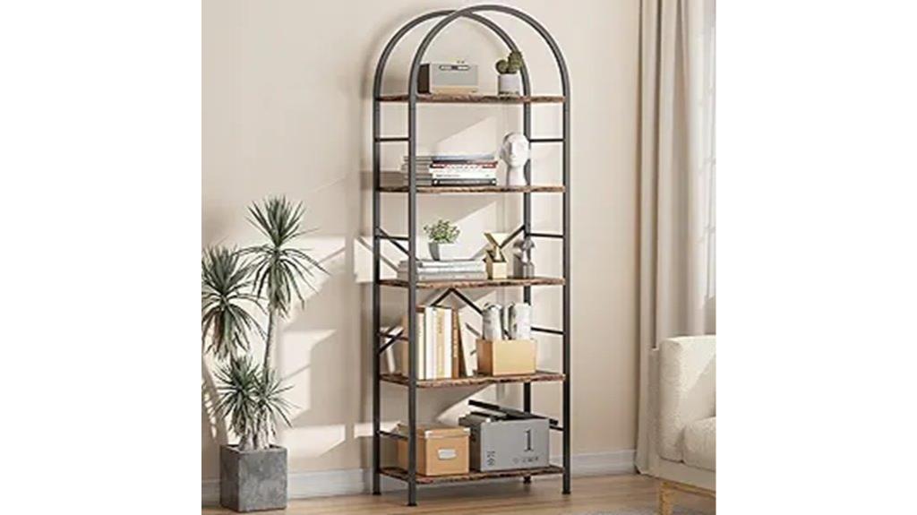 elegant multi tier bookshelf