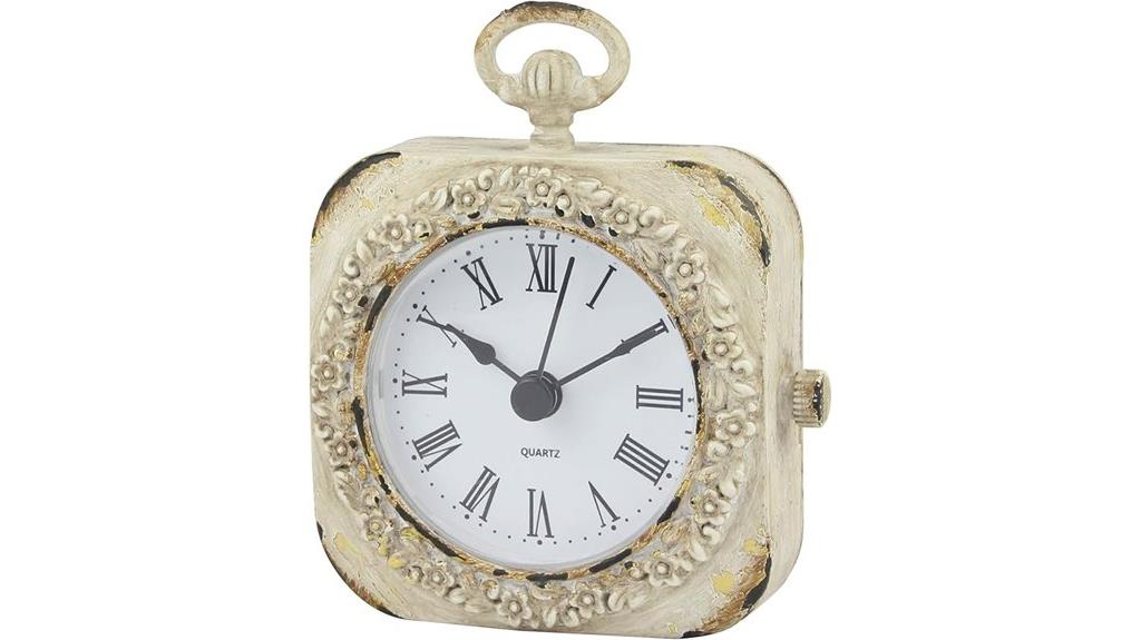 elegant small tabletop clock