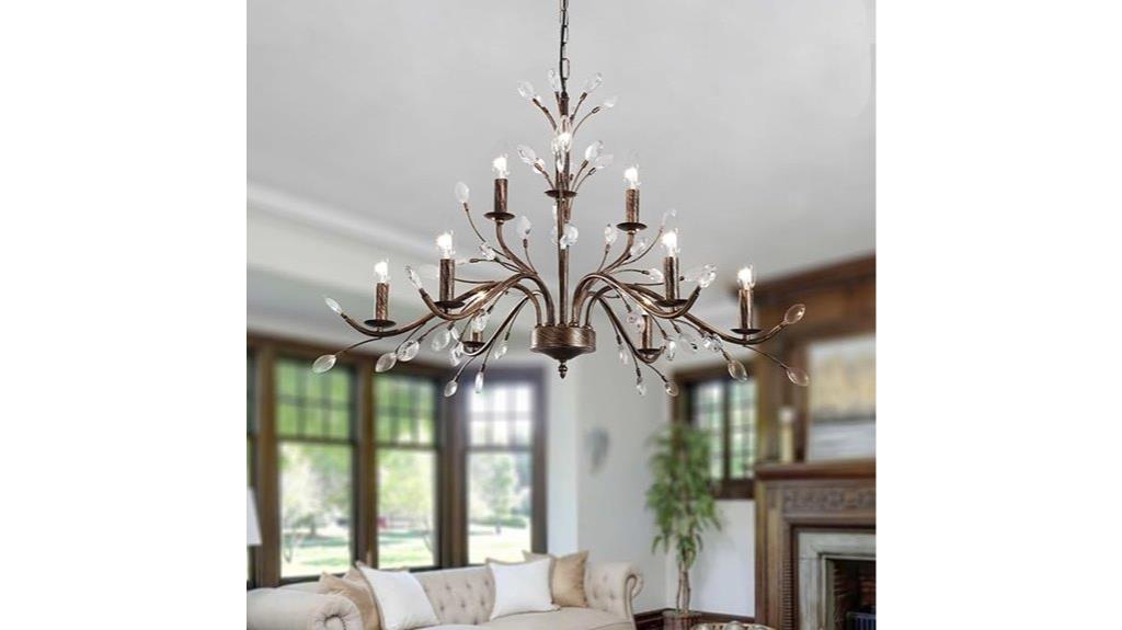 elegant vintage crystal chandelier
