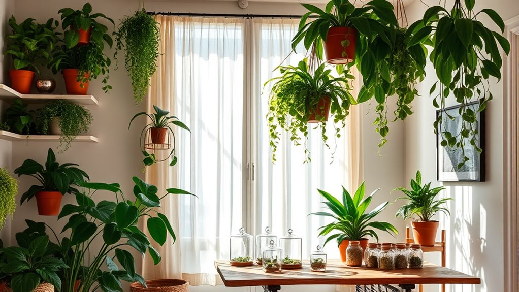 enhance space with greenery