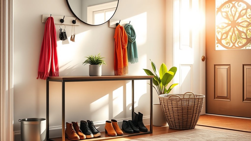 entryway organization enhances functionality