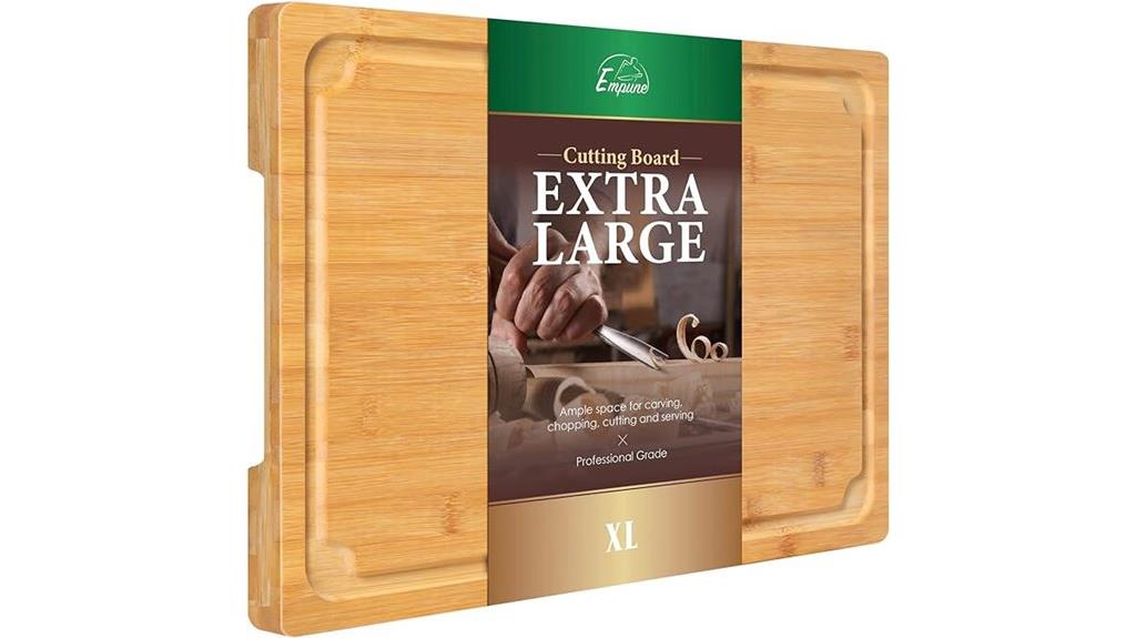 extra large bamboo cutting board