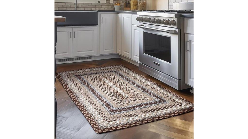farmhouse braided area rug