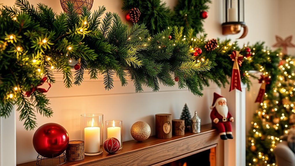 festive mantel decoration ideas