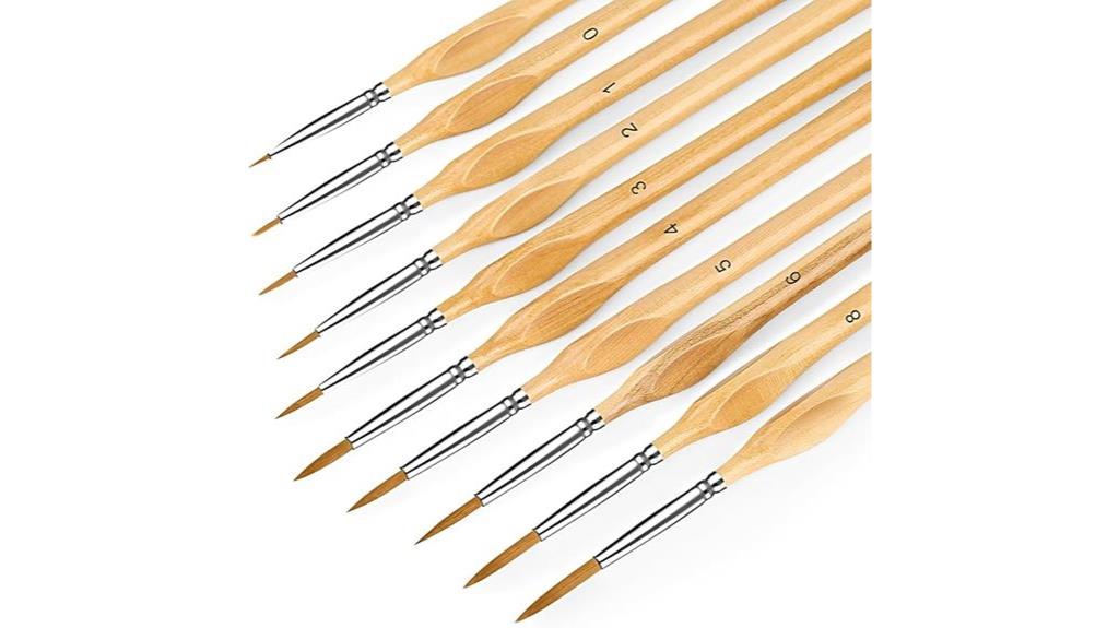 fine detail paint brushes