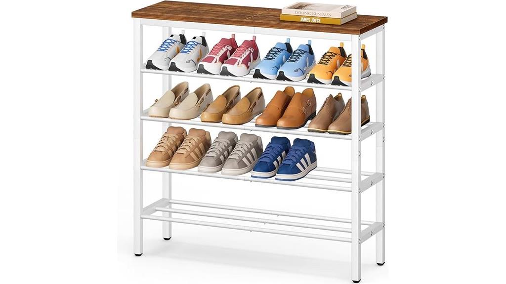 five tier shoe rack