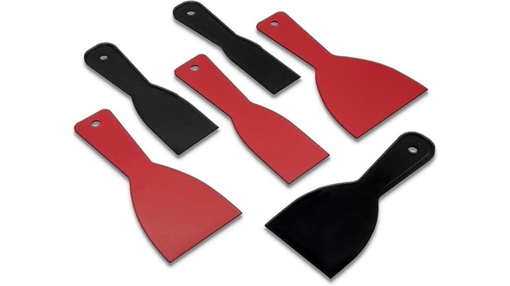 flexible paint scraper set