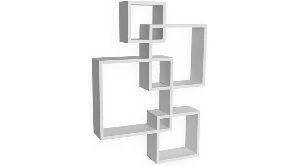 floating cube accent shelf