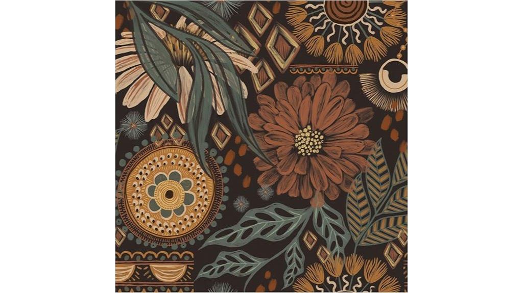floral boho wall decor