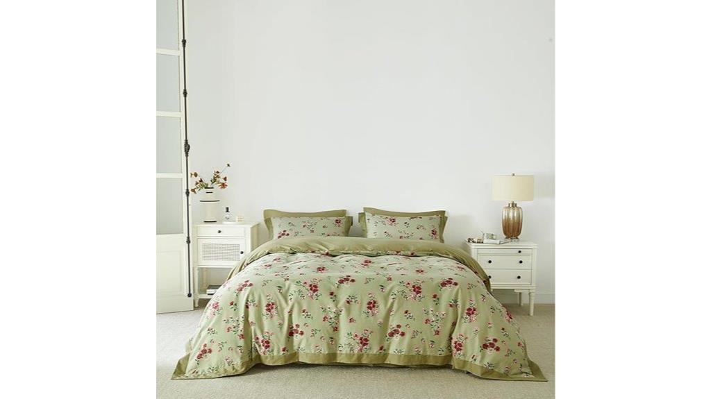 floral cotton duvet set