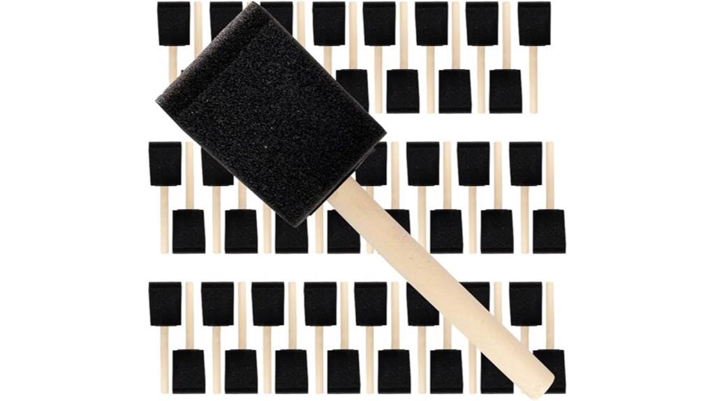 foam brush set 48 pieces