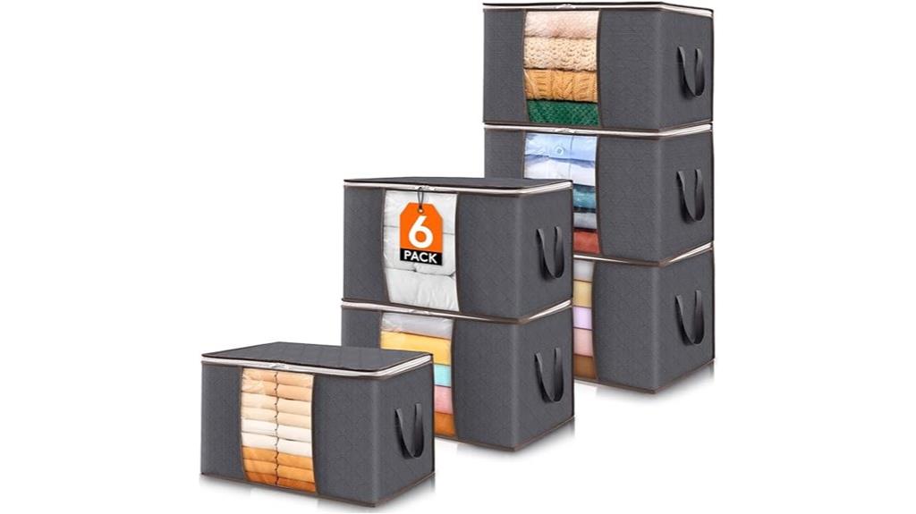 foldable bins with lids