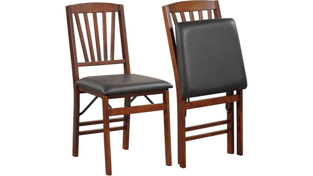 folding dining chairs set