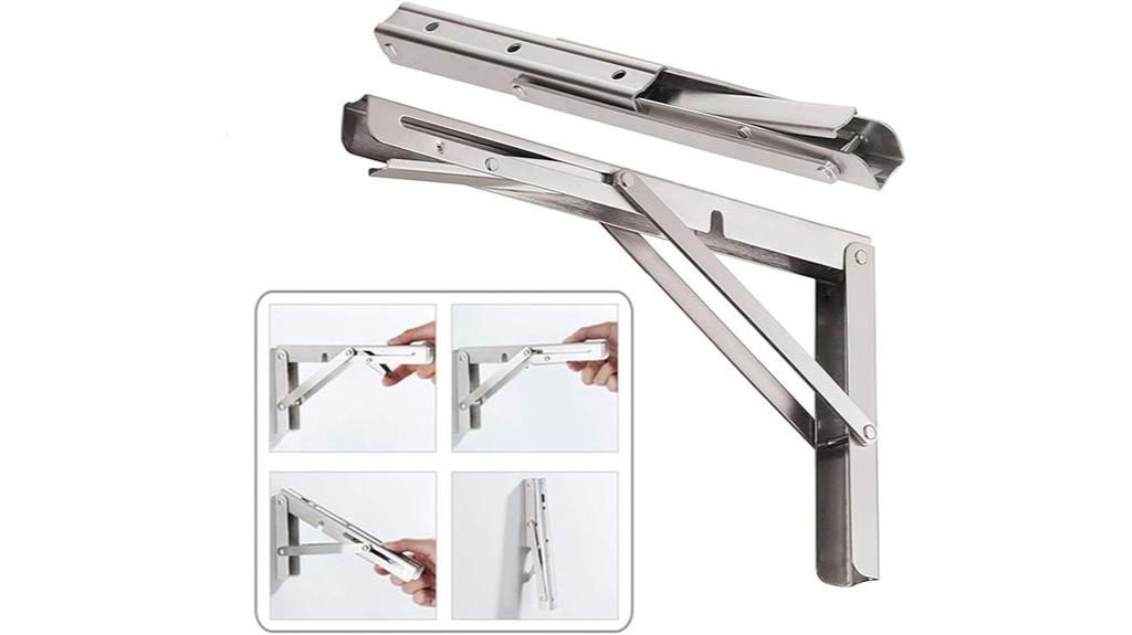 folding shelf brackets pack