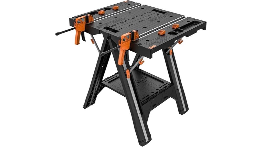 folding work table versatility