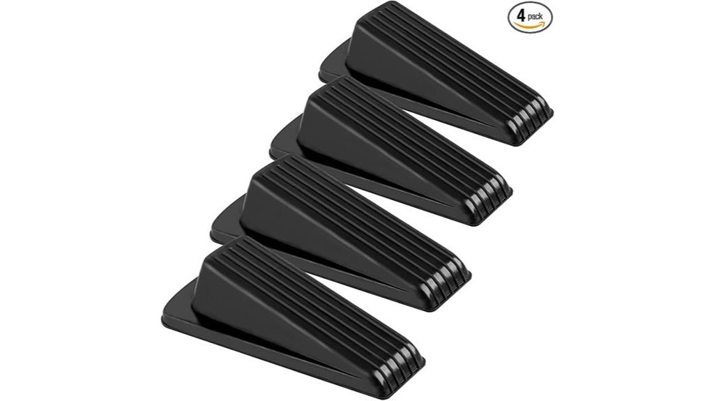 four rubber door stoppers
