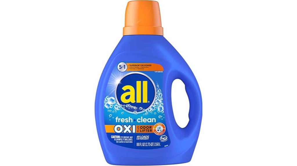 fresh clean liquid detergent