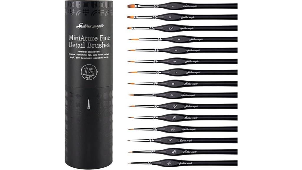 golden maple paint brushes