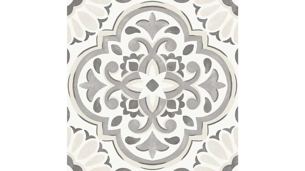 gray peel and stick tiles