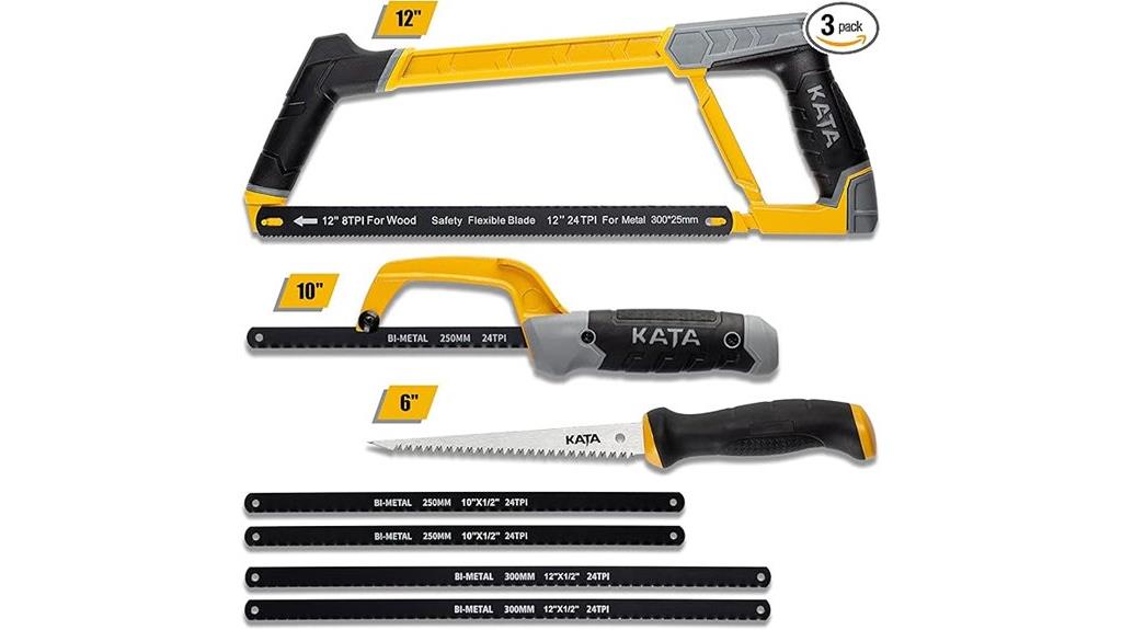 hacksaw frame with blades