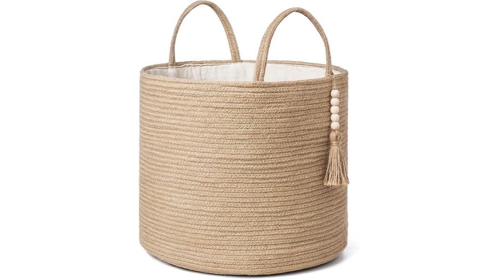 handcrafted decorative storage basket