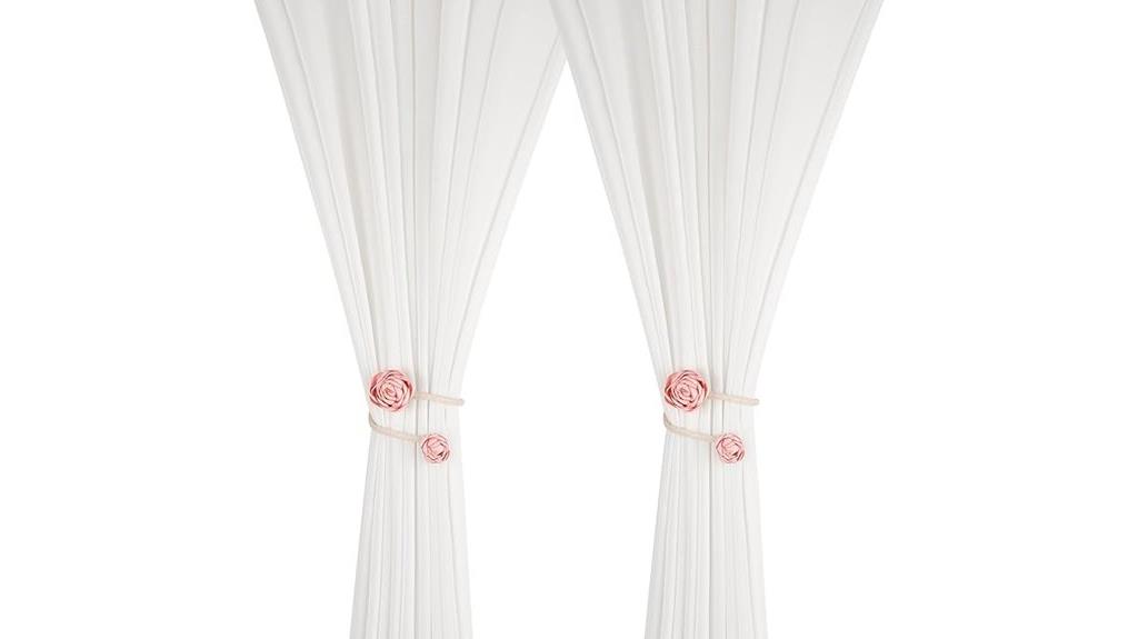 handmade flower curtain holdbacks