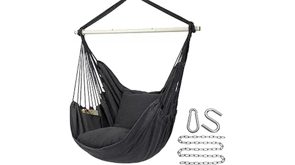 hanging rope swing chair