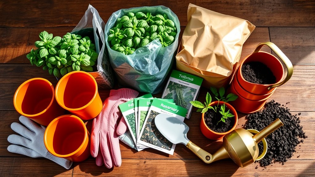 herb garden essential supplies