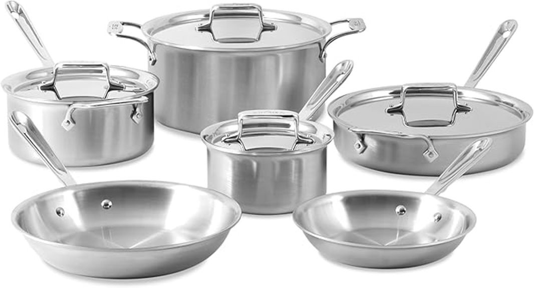 high quality stainless steel cookware