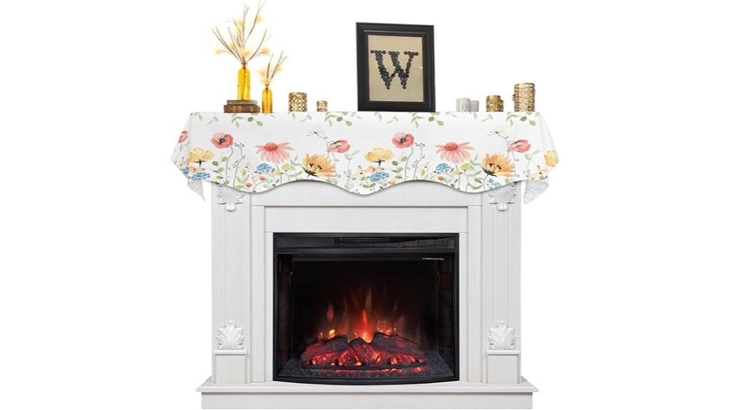 home decor mantle scarf