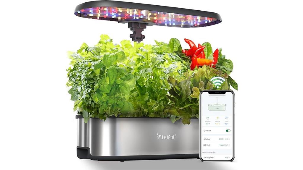hydroponic system with pods