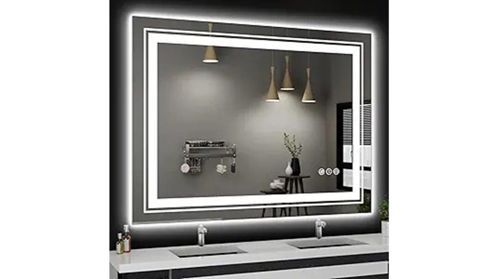 illuminated anti fog mirror