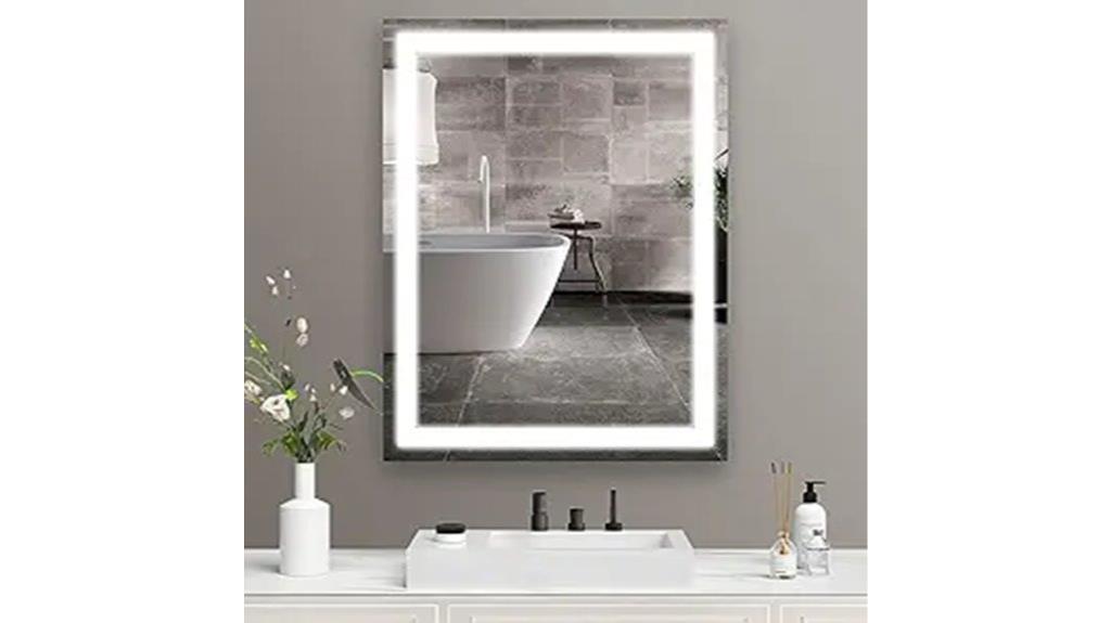 illuminated bathroom mirror design