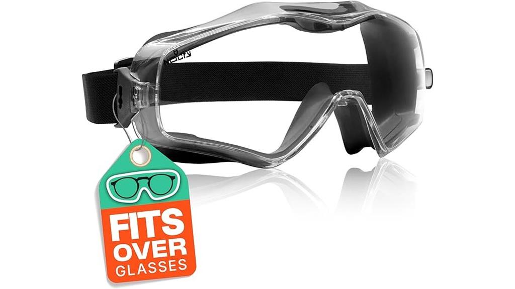 impact resistant goggles for glasses