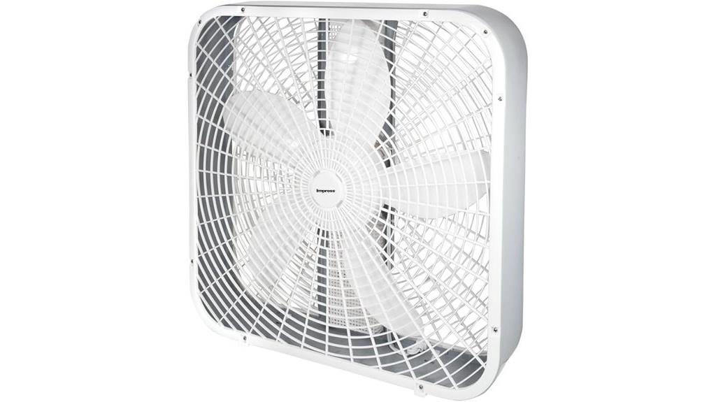 impress box fan specifications