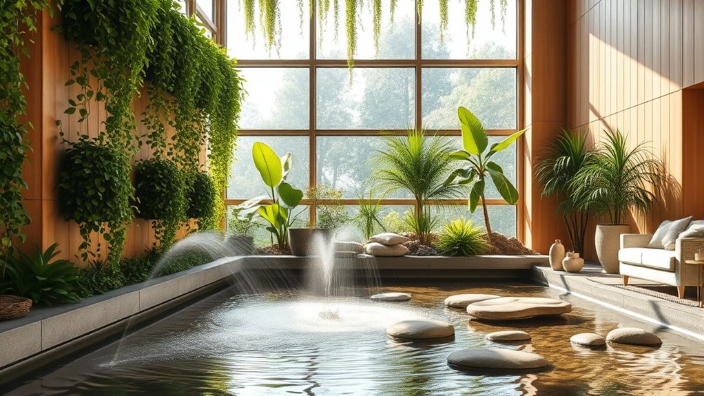 incorporate aquatic design features