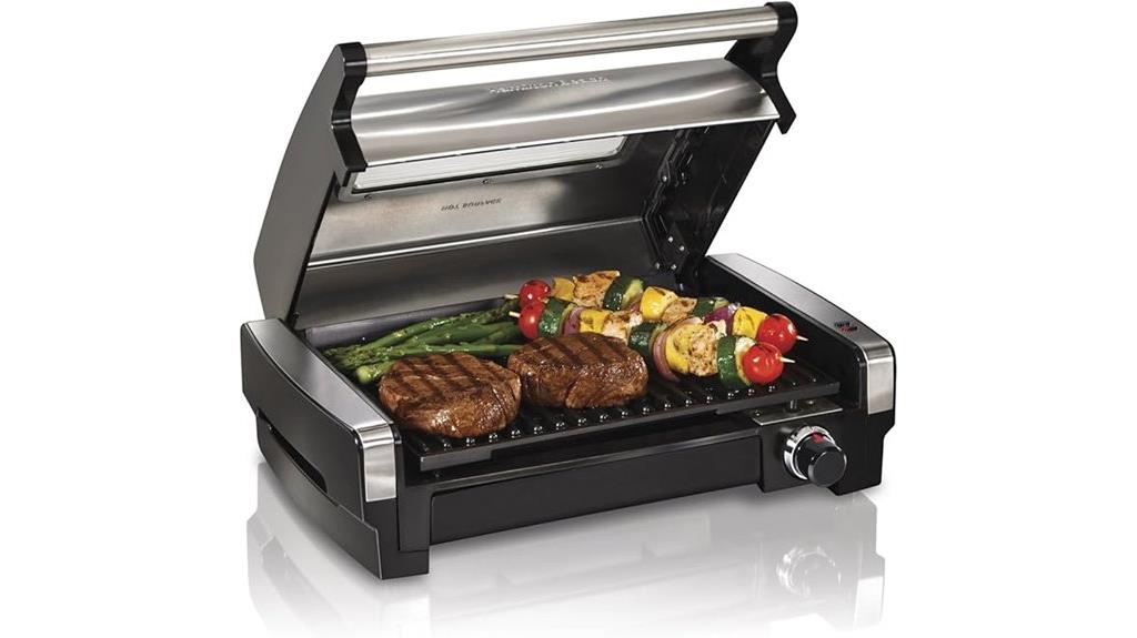 indoor electric grilling appliance