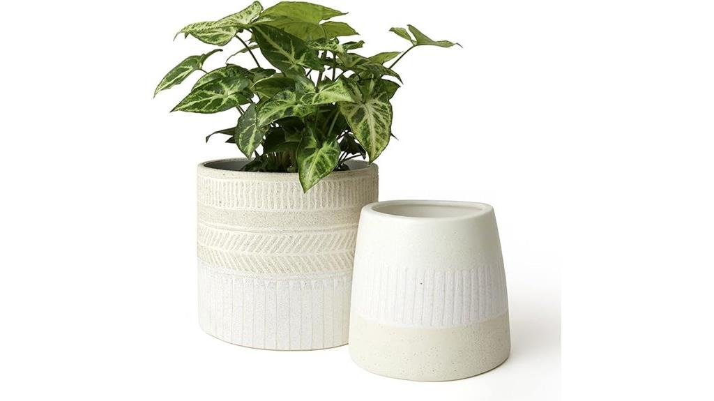 indoor flower pot set