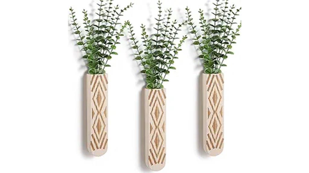 indoor geometric wall planters