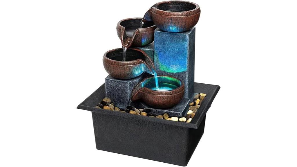 indoor led relaxation fountain